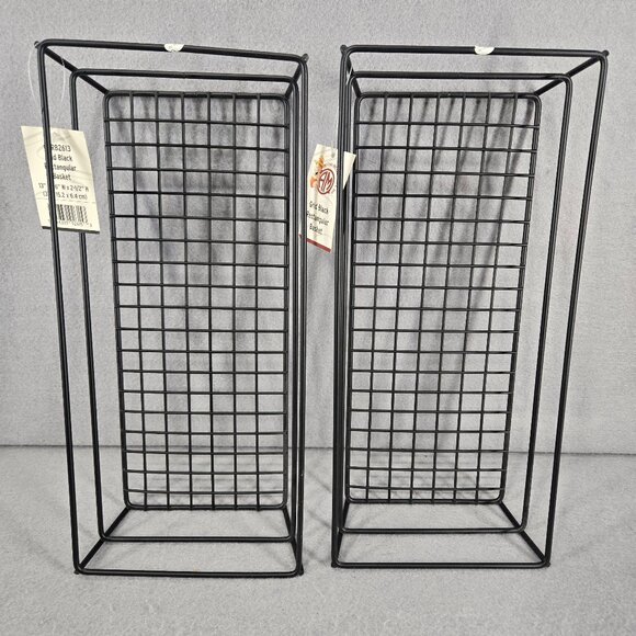 American Metalcraft Grid Black Rectangle Basket, GCRB2613, 13L x 6W x 2.5H - Picture 1 of 6